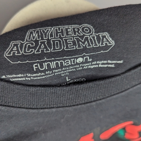 Anime Funimation My Hero Academia Midoriya Deku Smash T-shirt Mens L - Picture 3 of 3